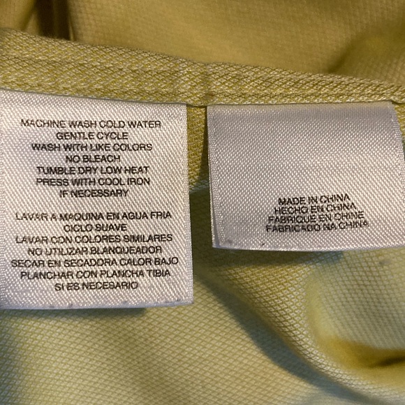 Jones New York yellow  Button Down Blouse - Picture 5 of 6